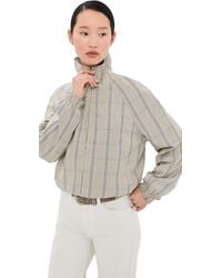 Acne Studios - Plaid Bomber Funnel Neck Jacket - Lyst