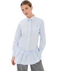 ROKH - Tunic Shirt With Pleated Skirt - Lyst