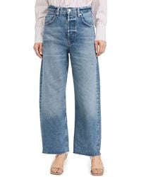 Citizens of Humanity - Ayla Raw Hem Crop Regenerative Cotton Jeans - Lyst