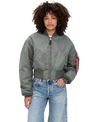Alpha Industries - Ma-1 Cropped Flight Jacket - Lyst