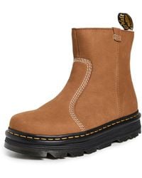 Dr. Martens - Zebzag Rigger Slip On Nubuck Boots - Lyst