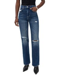 Veronica Beard - Dylan High Rise Wide Leg Straight Jeans - Lyst