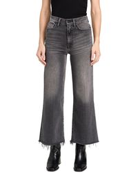 7 For All Mankind - Ultra High Rise Cropped Jeans - Lyst