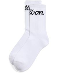 Malbon - Bon Script Crew Socks - Lyst