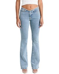 GOOD AMERICAN - Good Legs Flare Jeans With No Waistband - Lyst
