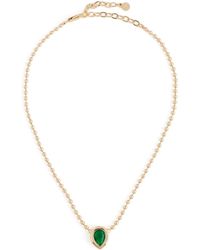 Ettika - Teardrop Bezel Ball Chain Necklace - Lyst