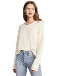 The Great - The Long Sleeve Crop Tee - Lyst
