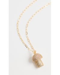 Cloverpost Mushroom Necklace - White