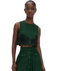 Saloni - Beth Crop Top - Lyst