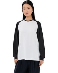 Tibi - Perfect Sculpted Baseball Tee - Lyst