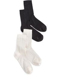 Stems - Classic Rib Socks 2 Pack - Lyst