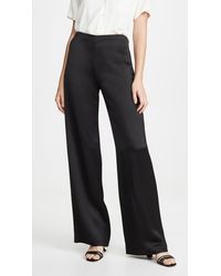 Theory Clean Wide Leg Trousers - Black