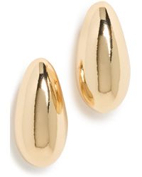 Kenneth Jay Lane - Tapered Hoop Pierced Earrings - Lyst