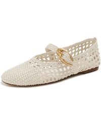 Larroude - Verona Macrame Ballet Flats - Lyst