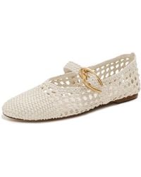 Larroude - Verona Macrame Ballet Flats - Lyst