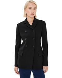 Tibi - Wren Crepe Knit Fitted Blazer - Lyst