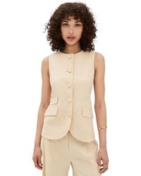 Rag & Bone - Slade Crew Linen Vest - Lyst