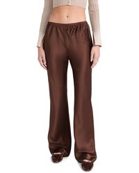 Reformation - Gale Satin Mid Rise Bias Pants - Lyst