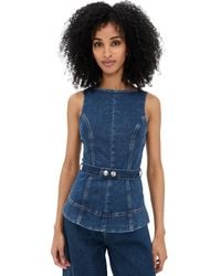 ALIGNE - Trish Denim Top - Lyst