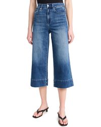 Le Jean - Rosie Wide Leg Crop Jeans - Lyst