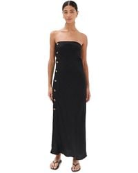Le Bos - Strapless Button Maxi Dress - Lyst