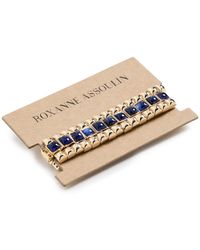 Roxanne Assoulin - The Puffy Stud Stack Bracelet Set Of 3 - Lyst