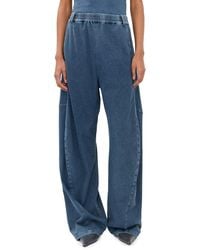 Tibi - Stretch Denim Knit Winslow Pants - Lyst