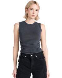 Alice + Olivia - Aice + Oivia Chriy Ruched Crop Top Back X - Lyst