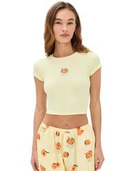 Bailey Rose - Peach Tee - Lyst