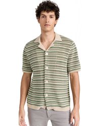 NN07 - Henry Striped Open Knit Shirt - Lyst