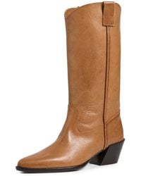 STAUD - Monty Leather Boots - Lyst