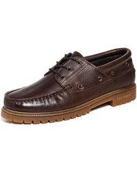 Les Deux - Taylor Leather Boat Shoes - Lyst