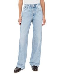 Rag & Bone - Rb Miramar Terry Pull On Wide Leg Jeans - Lyst