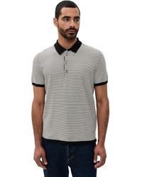 Billy Reid - Striped Sweater Polo - Lyst