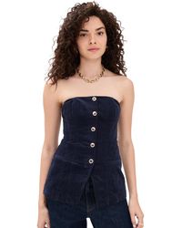 Cami NYC - Iman Corduroy Strapless Top - Lyst