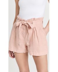 L'Agence - Hillary Paperbag Shorts - Lyst