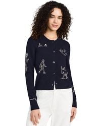 Sea - Demi French Workwear Knit Cardigan - Lyst