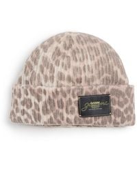 Ganni - Graphic Wool Mix Printed Beanie - Lyst