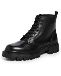STAUD - Henry Combat Boots - Lyst