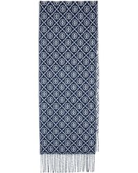 Tory Burch - Classic Large Monogram Oblong Scarf - Lyst