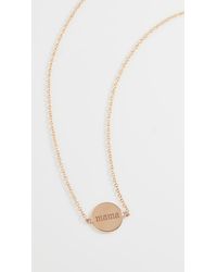 Zoe Chicco Mama Charm Necklace in 
