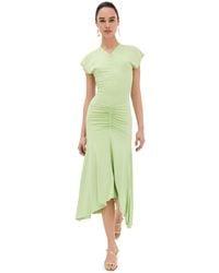 Victoria Beckham - Sleeveless Ruched Jersey Dress - Lyst