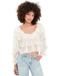 For Love & Lemons - Lilou Blouse - Lyst