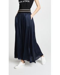 Scotch & Soda Maxi Skirt With Elastic Waist - Blue