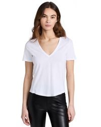 Veronica Beard - Cindy V Neck High Low Tee - Lyst