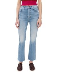 Mother - The Tripper Flood Fray Jeans - Lyst