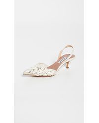 Tabitha Simmons Phebe Floret Slingback Sandals - White