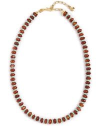 Mayamar - Agate Beaded Stone Necklace - Lyst