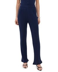 Le Bos - Ribbed Flare Pants - Lyst