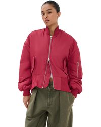 JW Anderson - Oversized Curved Hem Bomber Jacket - Lyst